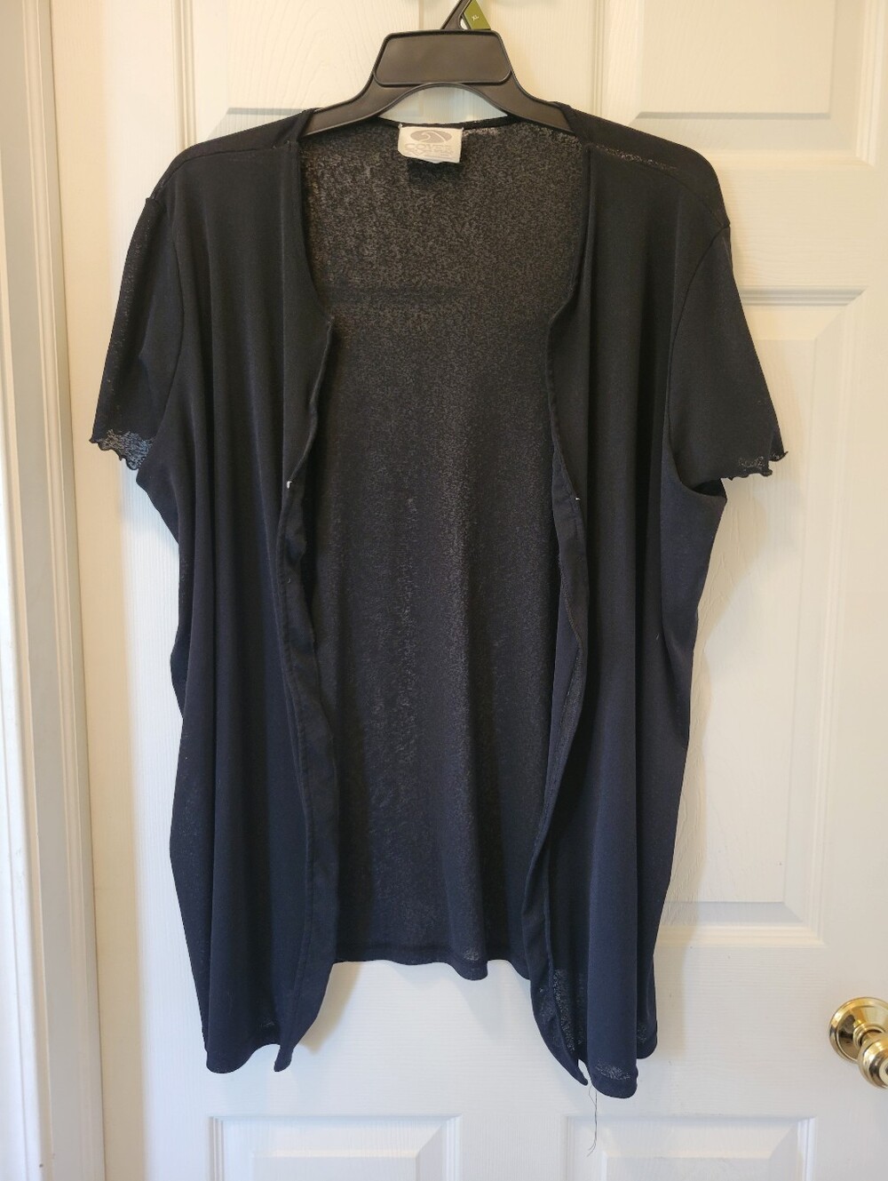 Womens Sz. 2X Black Cover-up/Kimono